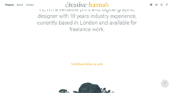 Desktop Screenshot of creativehannah.com